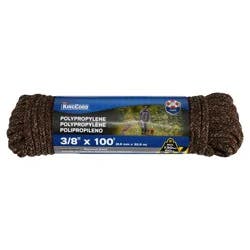 KingCord 3/8 x 100' Diamond Braid Polypropylene Utility Rope