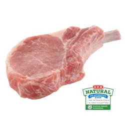H-E-B Natural Frenched Center Rib Pork Chop, Thick Cut