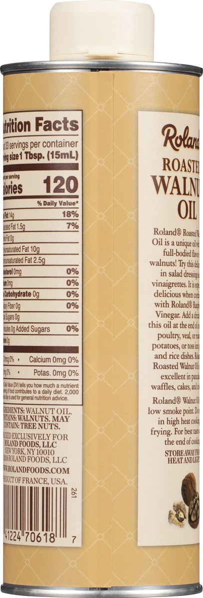 slide 4 of 12, Roland Roasted Walnut Oil 16.9 fl oz, 16.9 fl oz