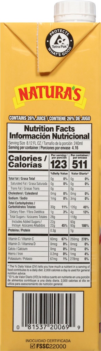 slide 9 of 13, Natura's Pineapple Nectar from Concentrate - 33.8 fl oz, 33 oz