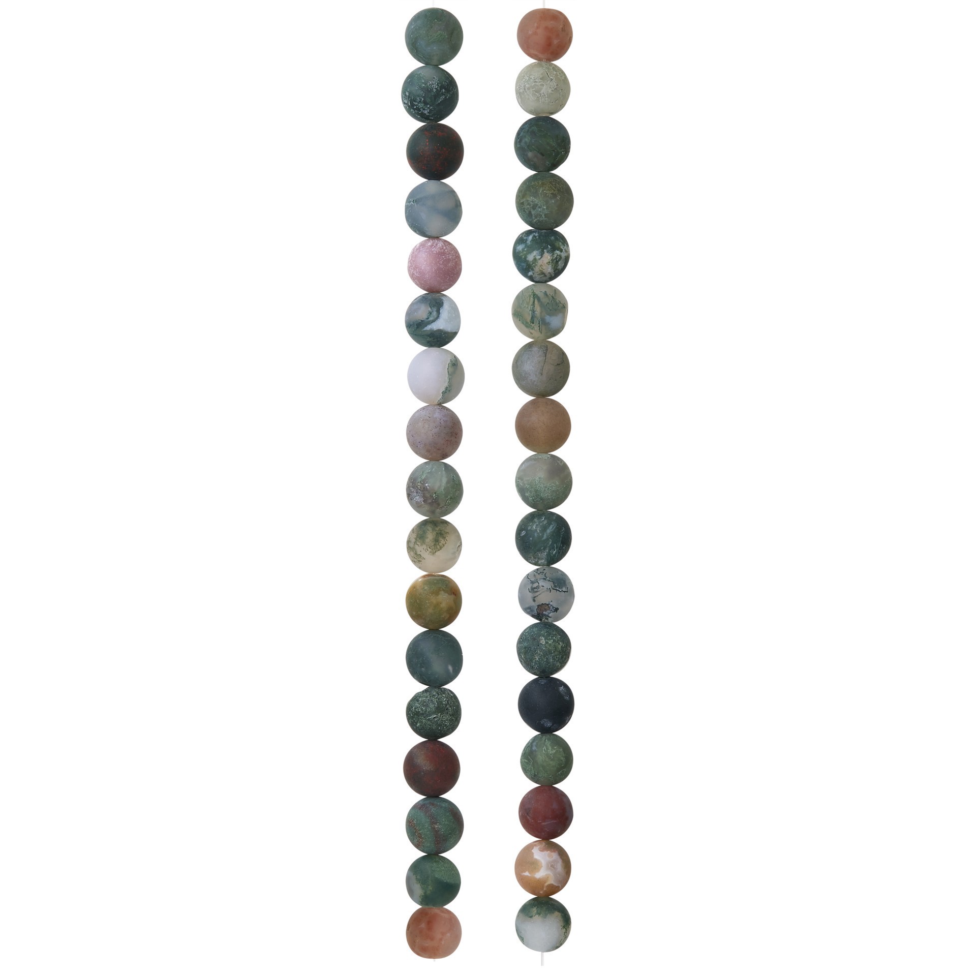 slide 2 of 3, Multicolor Fancy Jasper Round Beads, 8mm By Bead Landing, 8mm