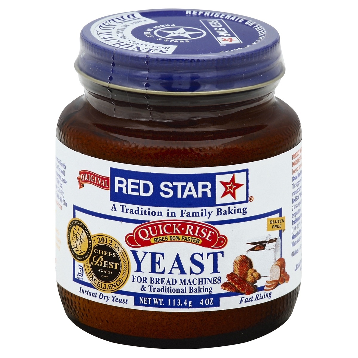 slide 1 of 2, Red Star Bread Machine Yeast, 4 oz