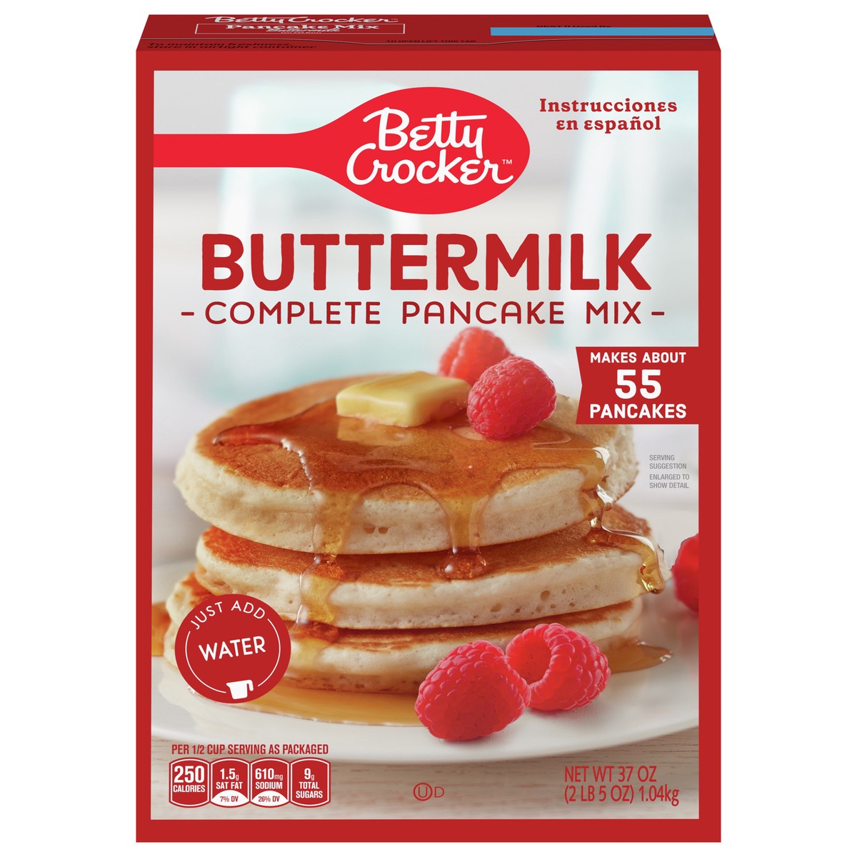 slide 1 of 1, Betty Crocker Complete Buttermilk Pancake Mix, 37 oz, 37 oz
