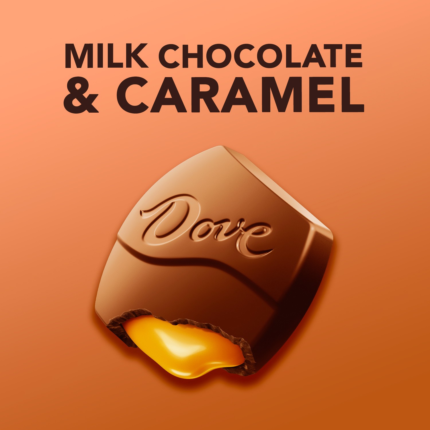 slide 2 of 8, DOVE Large PROMISES Milk Chocolate Caramel Candy, 2.75 oz Pack, 2.75 oz