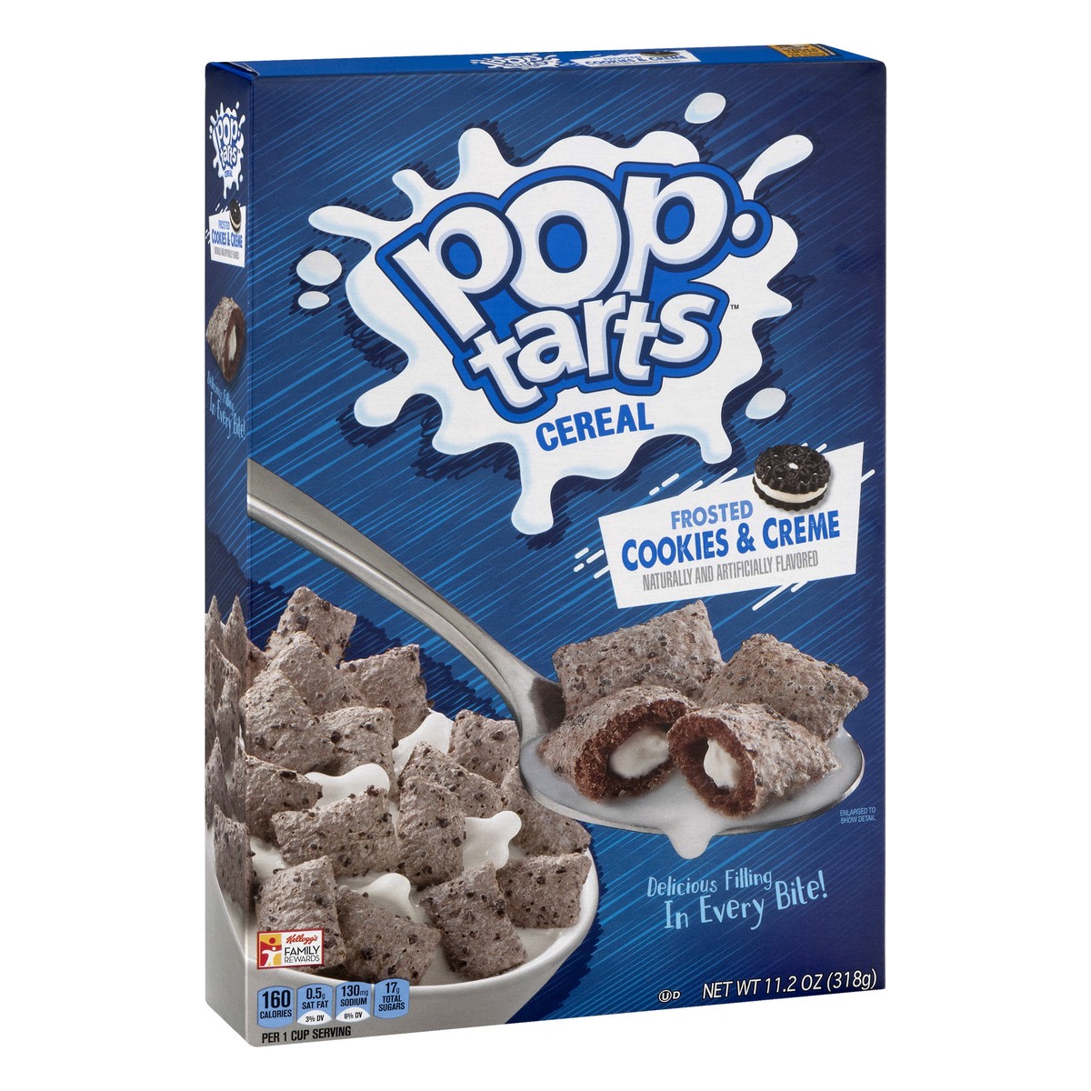 slide 8 of 10, Pop-Tarts Breakfast Cereal, Frosted Cookies and Creme, 11.2 Oz, Box, 11.2 oz
