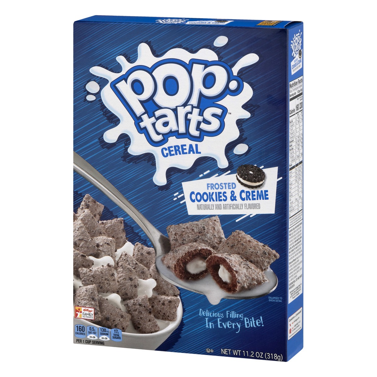 slide 7 of 10, Pop-Tarts Breakfast Cereal, Frosted Cookies and Creme, 11.2 Oz, Box, 11.2 oz