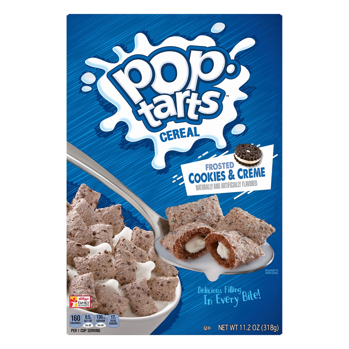 slide 1 of 10, Pop-Tarts Breakfast Cereal, Frosted Cookies and Creme, 11.2 Oz, Box, 11.2 oz