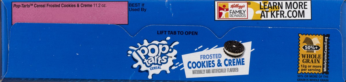 slide 3 of 10, Pop-Tarts Breakfast Cereal, Frosted Cookies and Creme, 11.2 Oz, Box, 11.2 oz