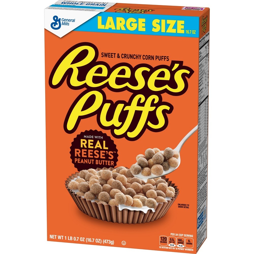 slide 3 of 4, General Mills Reese's Puffs Cereal, 16.7 oz