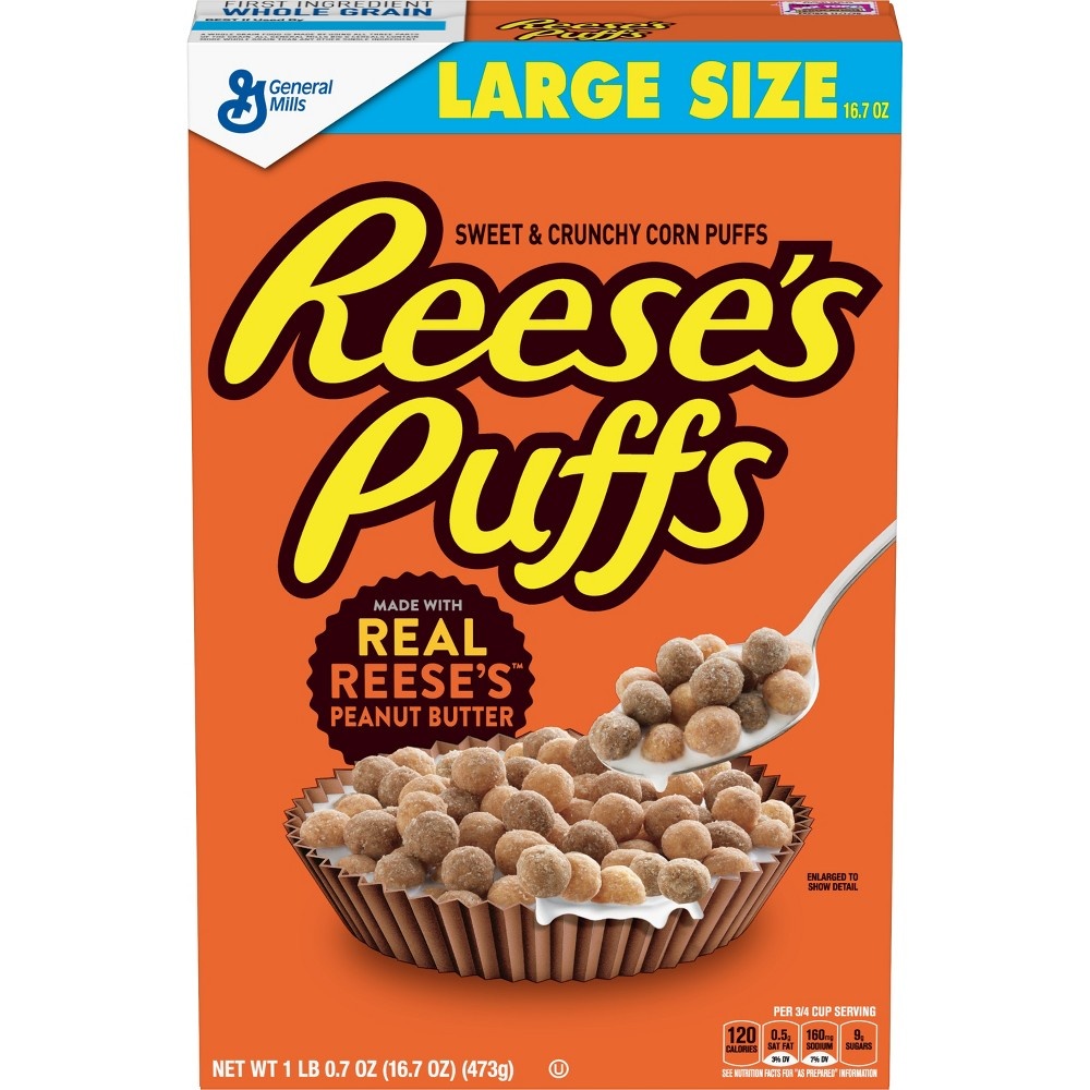 slide 4 of 4, General Mills Reese's Puffs Cereal, 16.7 oz