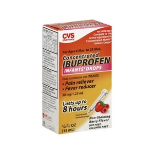 slide 1 of 1, CVS Health Concentrated Ibuprofen Infants' Drops Berry Flavor, 0.5 oz; 15 ml