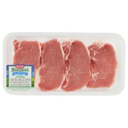 H-E-B Natural Boneless Center Loin Pork Chops, Thin Cut