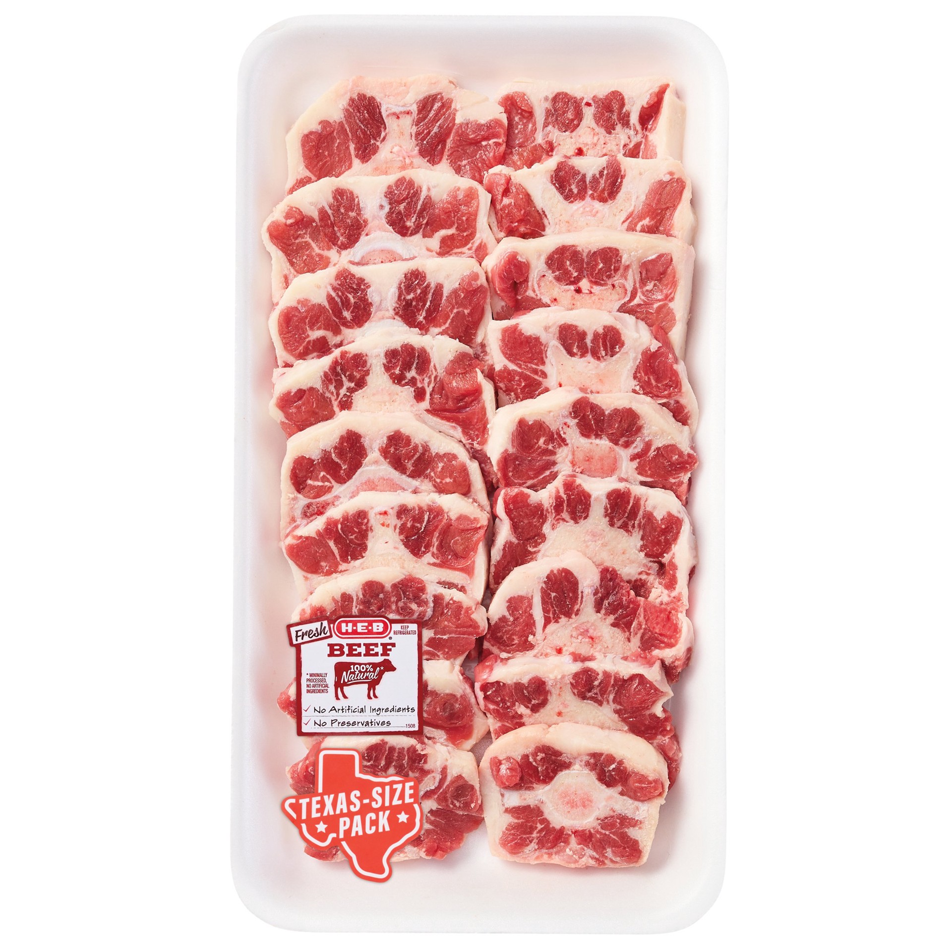slide 1 of 1, H-E-B Thin-Sliced Beef Oxtails - Texas-Size Pack, per lb