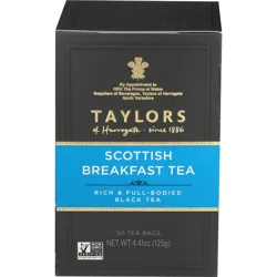 Taylors of Harrogate Scottish Breakfast Tea - 50 Tea Bags