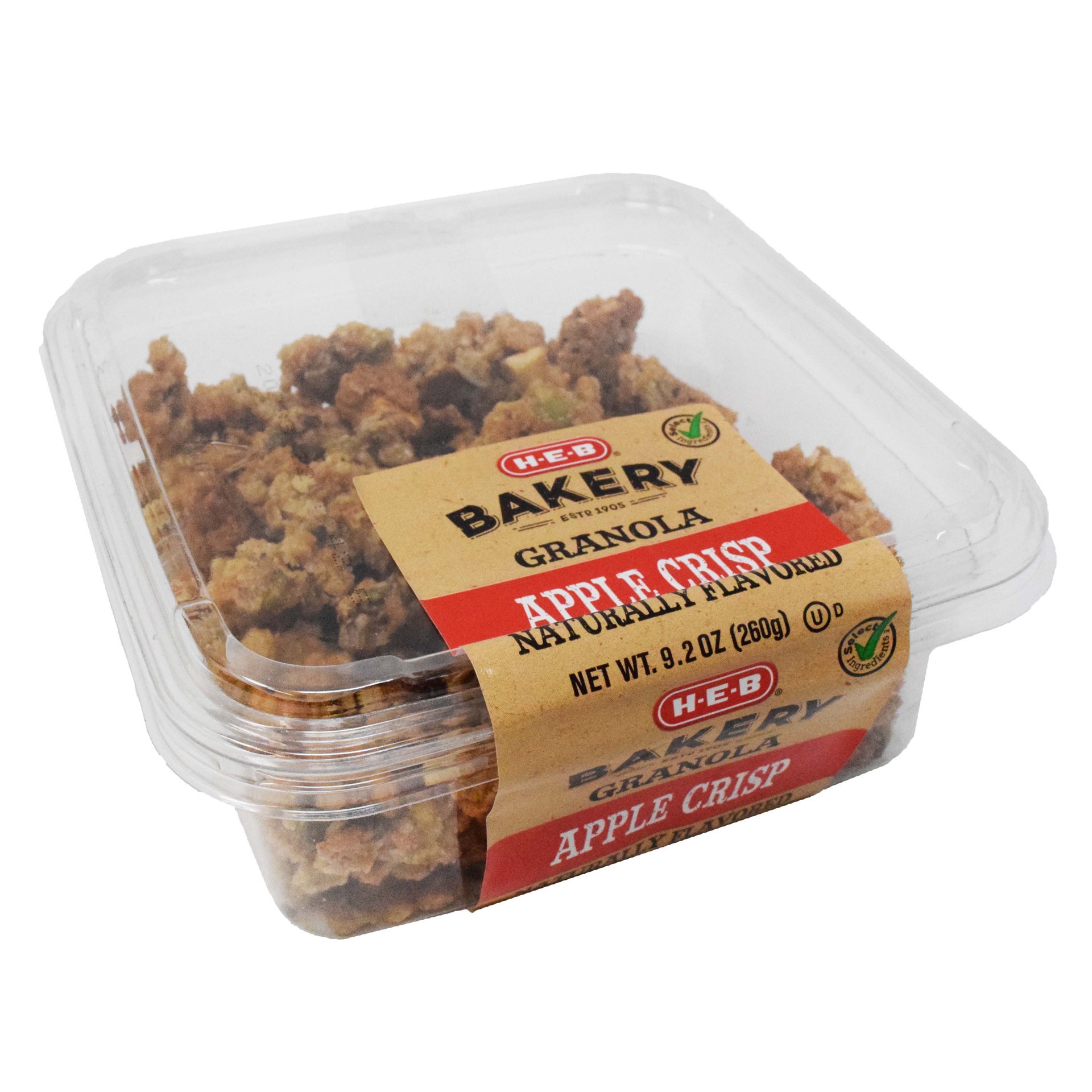 slide 1 of 1, H-E-B Select Ingredients Apple Crisp Granola, 9.2 oz