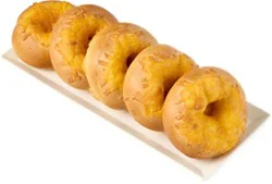 Bakery Asiago Cheese Bagels 5 Count - Each