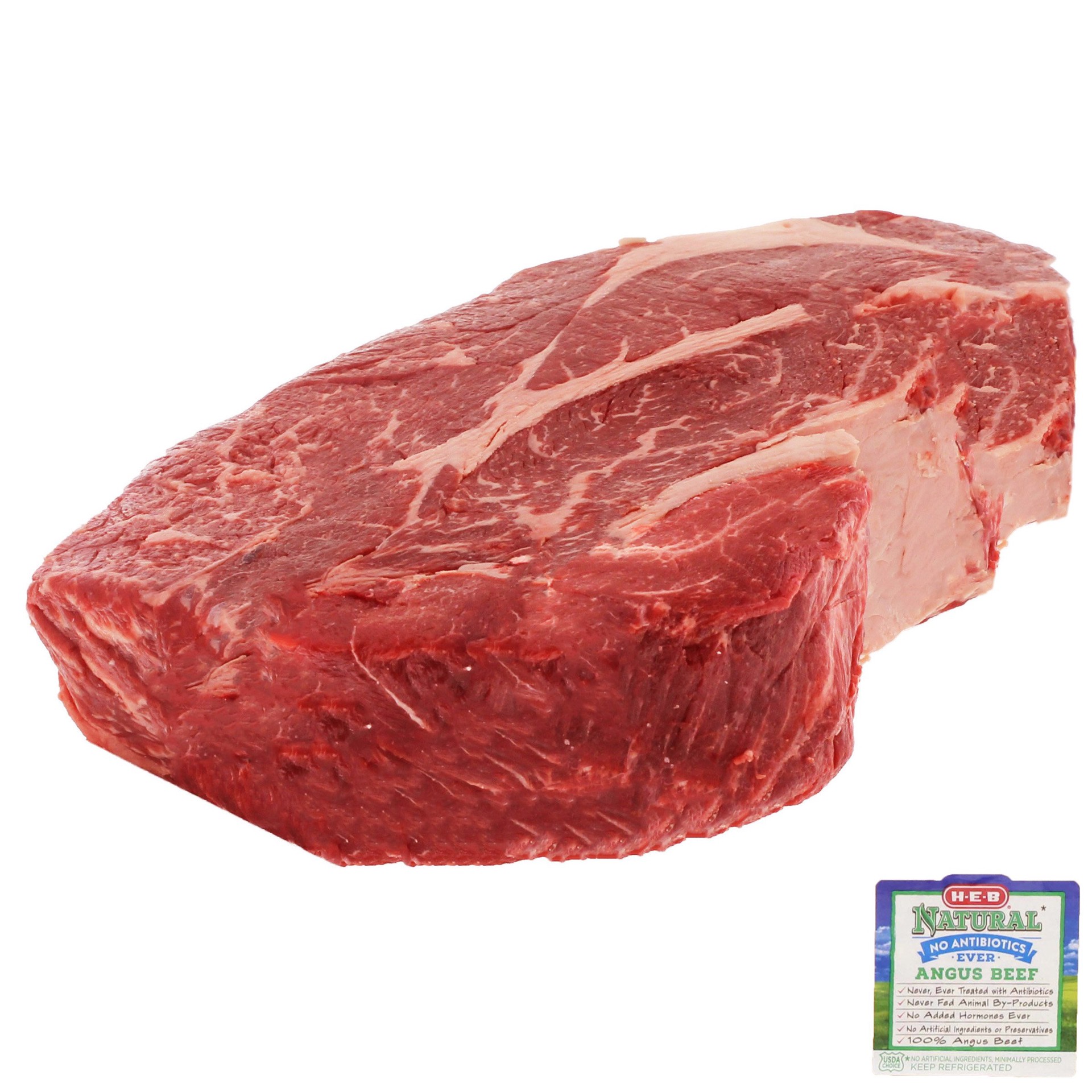 slide 1 of 1, H-E-B Natural Beef Chuck Roast Boneless, USDA Choice, per lb
