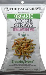 The Daily Crave Veggie Straws Organic