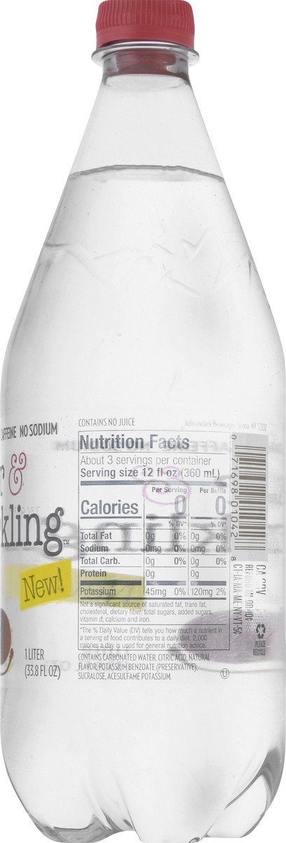 slide 13 of 13, Clear & Sparkling Wild Cherry Water Beverage - 1 l, 1 l