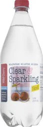 Clear & Sparkling Wild Cherry Water Beverage - 1 l