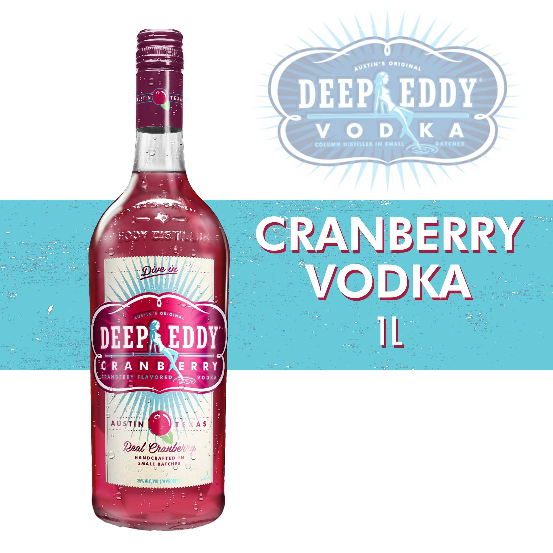 slide 3 of 3, Deep Eddy Cranberry Vodka, 1 liter