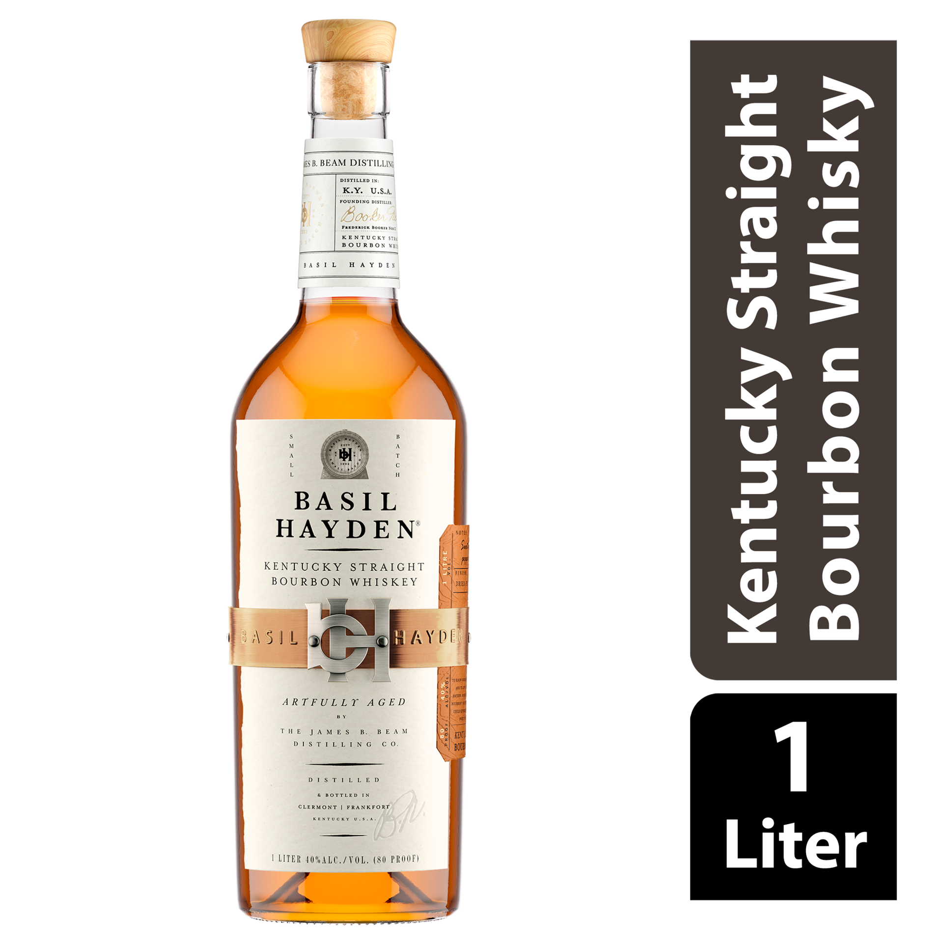 slide 1 of 2, Basil Hayden's Bourbon, 1 ct
