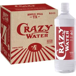 Crazy Water Mineral Water - No. 4, 6 pk Bottles