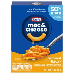 Kraft Original Mac & Cheese Macaroni and Cheese Dinner, 11 oz Box