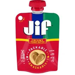 Jif Portable Squeeze Creamy Peanut Butter, 5 oz. Resealable Pouch