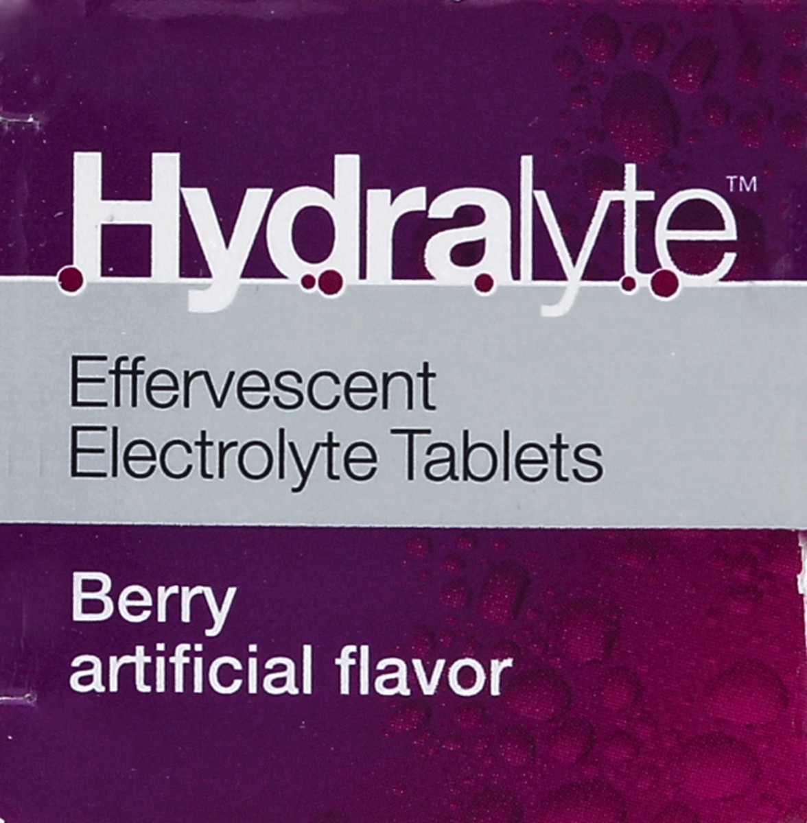 slide 5 of 5, Hydralyte Effervescent Electrolyte Berry Tablets, 20 ct