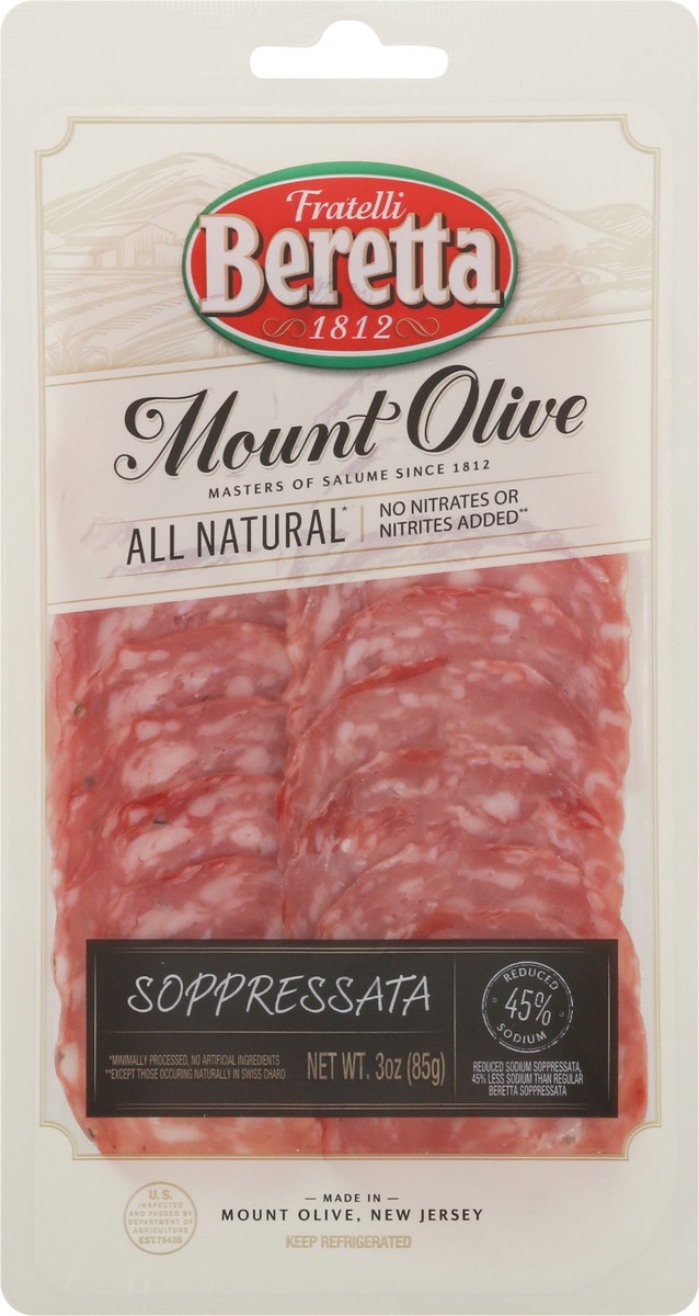 slide 9 of 11, Fratelli Beretta Mount Olive Soppressata 3 oz, 3 oz