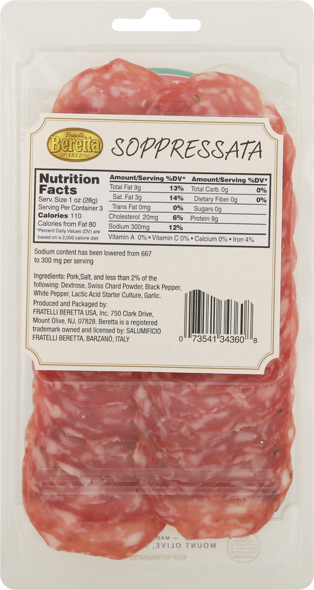 slide 10 of 11, Fratelli Beretta Mount Olive Soppressata 3 oz, 3 oz