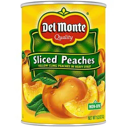Del Monte Peaches Sliced In Heavy Syrup - 15.25 Oz