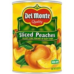 Del Monte Yellow Cling Sliced Peaches In Heavy Syrup - 15.25 Oz