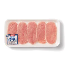 H-E-B Boneless Center Loin Pork Chops, Wafer Thin