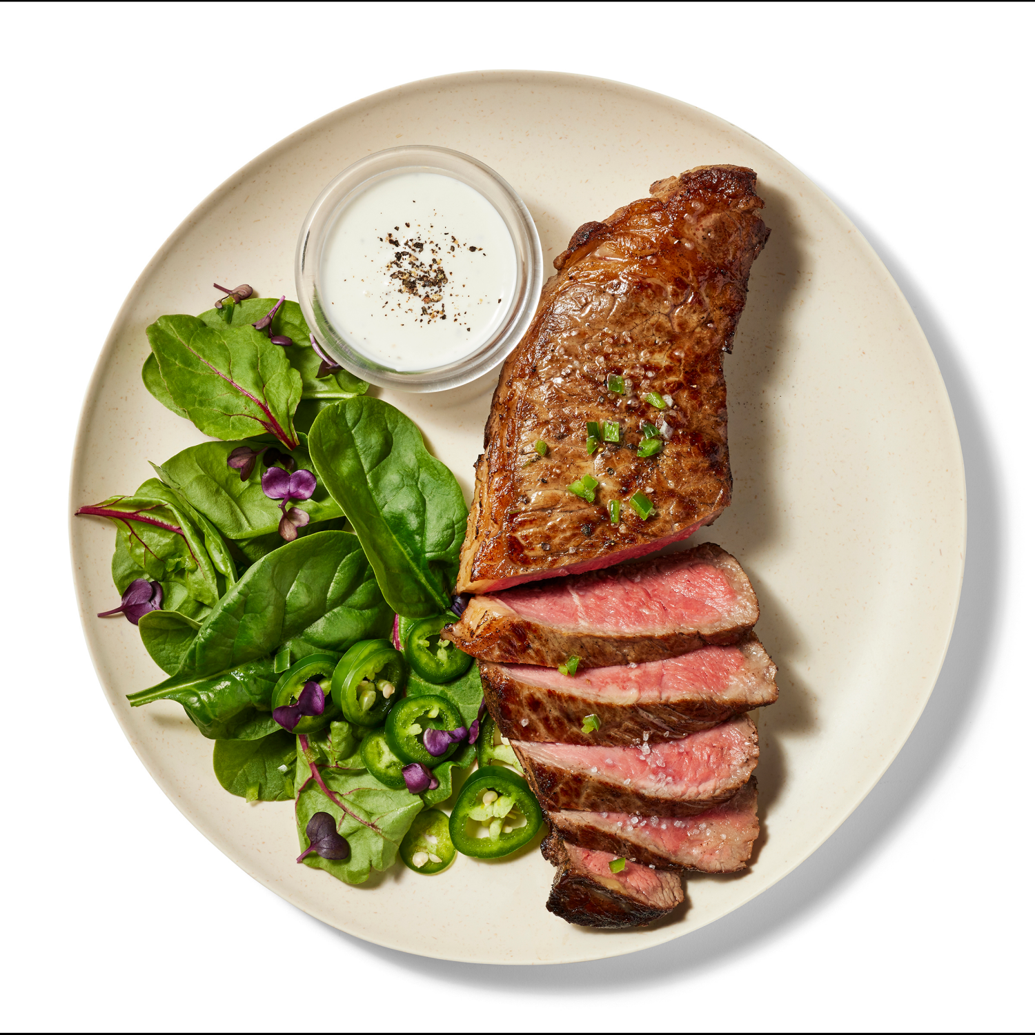 slide 2 of 3, Fresh From Meijer Certified Angus Beef Boneless New York Strip Steak, per lb