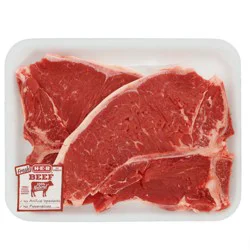 H-E-B Beef T-Bone Steak Thin, USDA Select