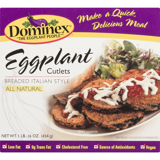 slide 16 of 17, Dominex Eggplant Cutlets, 16 oz