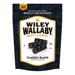 Wiley Wallaby Soft & Chewy Gourmet Classic Black Licorice 10 oz
