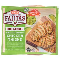 H-E-B Seasoned Chicken Thighs for Fajitas - Texas-Size Pack