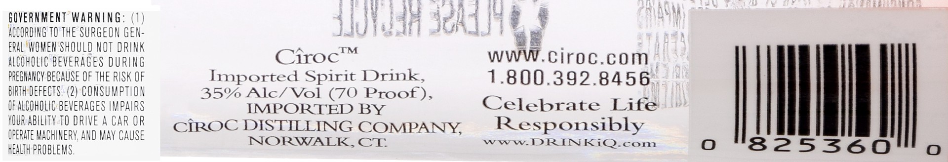 slide 2 of 4, CIROC Mango, 50 mL (Made with Vodka Infused with Natural Flavors), 50 mL