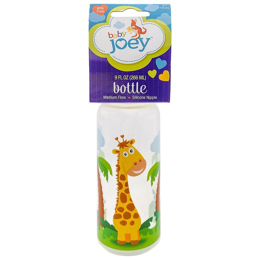 slide 3 of 4, Baby Joey Baby Bottle Giraffe, 9 oz