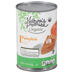 Nature's Promise Organic 100% Pure Pumpkin