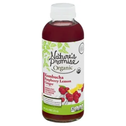 Nature's Promise Organic Raspberry Lemon Ginger Kombucha Drink