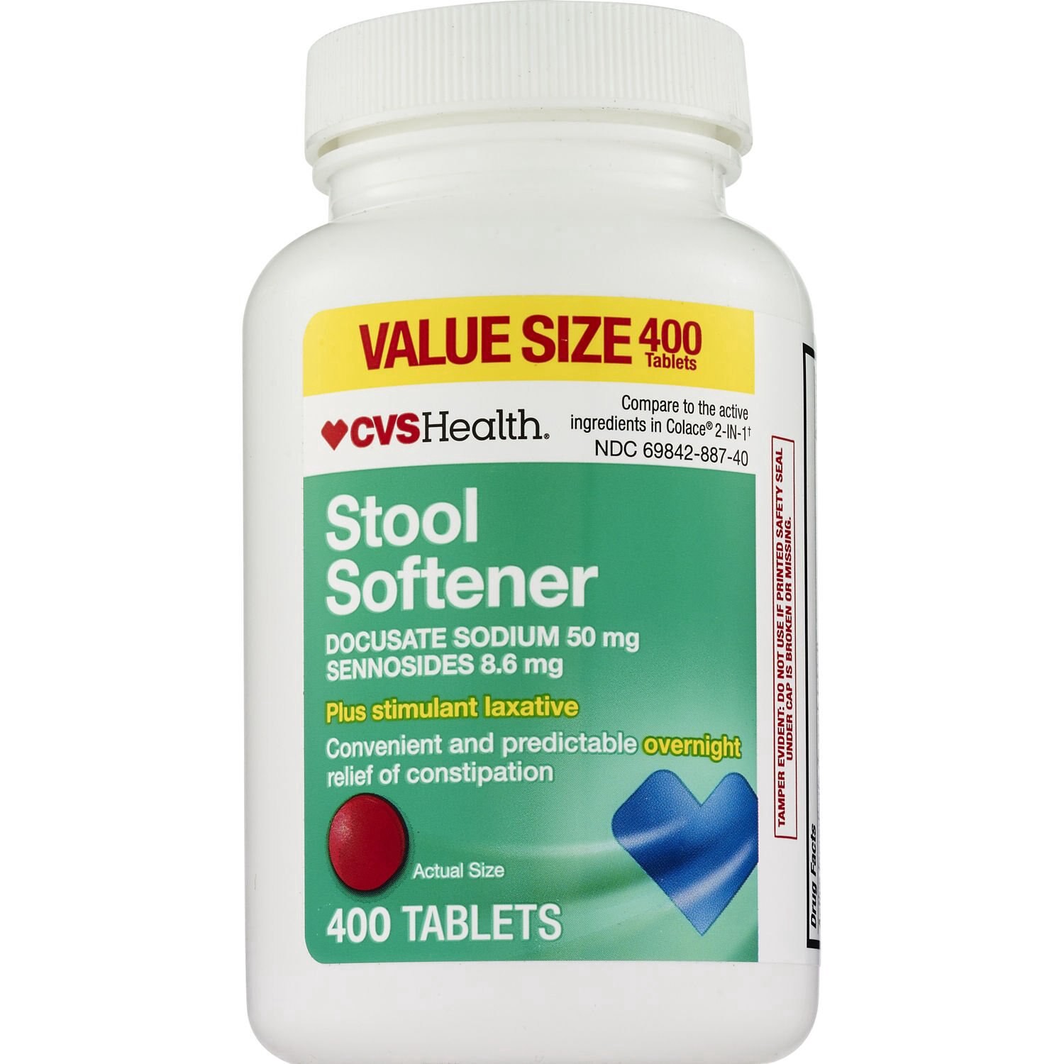 slide 1 of 6, Cvs Stool Softener Plus Stimulant Laxative Tablets, 400 Ct, 400 ct