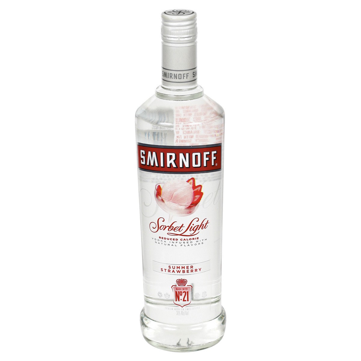 slide 1 of 5, Smirnoff Sorbet Light Summer Strawberry Vodka, 750 ml