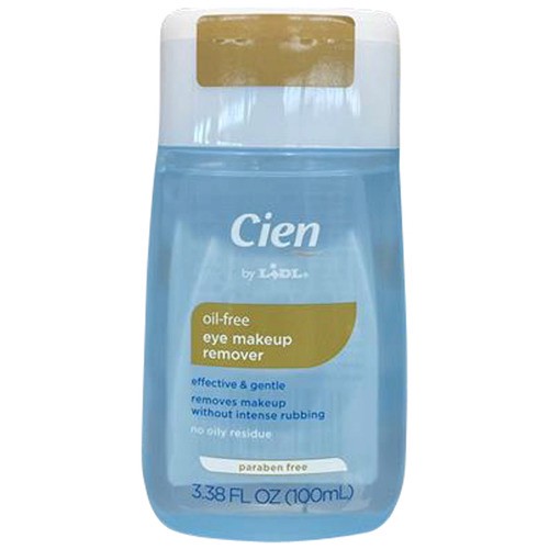 slide 1 of 1, Cien oil-free eye makeup remover, 3.38 fl oz