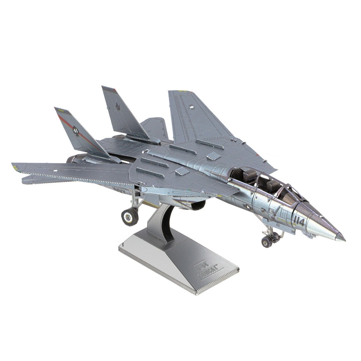 slide 13 of 15, Fascinations Metal Earth F-14 Tomcat Steel Model Kit, 6.57 in x 5.75 in x 2.28 in