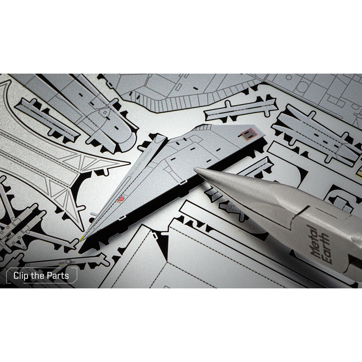 slide 7 of 15, Fascinations Metal Earth F-14 Tomcat Steel Model Kit, 6.57 in x 5.75 in x 2.28 in