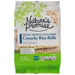 Nature's Promise Crunchy Rice Rolls Sweet Honey Cinnamon